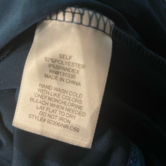 🦚Peacock blue VELVET Wrap dress by Socialite - Picture 5 of 5